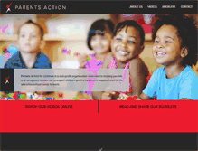 Tablet Screenshot of parentsaction.org